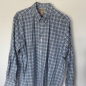 Duluth Trading Co, Wrinkle Fighter, Men's Shirt, Button Down, Size Large
